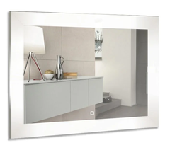 Зеркало Azario Норма 100 x 80 см, с LED подсветкой, диммер, сенсорный выключатель, белый, ФР-00001452