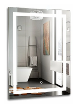 Зеркало Azario Рига 60 x 80 см, с LED подсветкой, диммер, сенсорный выключатель, белый, ФР-00001378