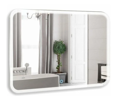 Зеркало Azario Стив 120 x 80 см, с LED подсветкой, диммер, сенсорный выключатель, белый, ФР-00002230