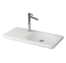 Раковина Bocchi Fenice 1165-002-0126, 90 см, фарфор, белая матовая