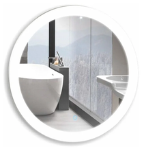 Зеркало Azario Перла D77 см, с LED подсветкой, диммер, сенсорный выключатель, белый, ФР-00000847