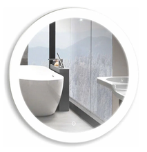 Зеркало Azario Перла D65 см, с LED подсветкой, диммер, сенсорный выключатель, белый, ФР-1534