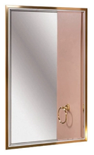 Зеркало Armadi Art Monaco 70 см с подсветкой, белый, золото, 566-WG