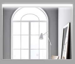 Зеркало BelBagno SPC-UNO 90 см, с подсветкой, белый, SPC-UNO-900-800-TCH