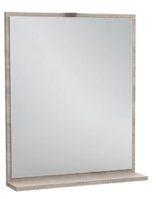 Зеркало Jacob Delafon Vivienne 60 х 70 см, с полочкой, цвет серый дуб, EB1596-E71