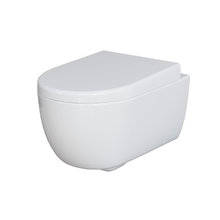 Подвесной унитаз Ambassador Abner 103T20001R, безободковый, цвет белый глянцевый