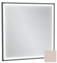 Зеркало Jacob Delafon Allure EB1433-S42, 60 х 60 см, с подсветкой, бесконтактным выключателем, лакированная рама пыльная роза сатин