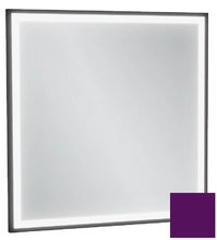 Зеркало Jacob Delafon Allure EB1433-S20, 60 х 60 см, с подсветкой, бесконтактным выключателем, лакированная рама сливовый сатин
