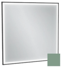 Зеркало Jacob Delafon Allure EB1435-S54, 80 х 80 см, с подсветкой, бесконтактным выключателем, лакированная рама оливковый сатин