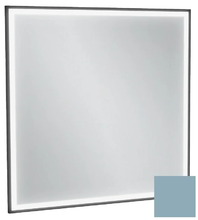Зеркало Jacob Delafon Allure EB1435-S50, 80 х 80 см, с подсветкой, бесконтактным выключателем, лакированная рама аквамарин сатин