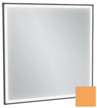 Зеркало Jacob Delafon Allure EB1435-S48, 80 х 80 см, с подсветкой, бесконтактным выключателем, лакированная рама императорский желтый сатин