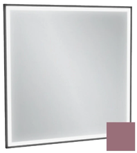 Зеркало Jacob Delafon Allure EB1435-S37, 80 х 80 см, с подсветкой, бесконтактным выключателем, лакированная рама нежно-розовый сатин