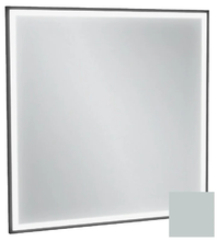 Зеркало Jacob Delafon Allure EB1435-S25, 80 х 80 см, с подсветкой, бесконтактным выключателем, лакированная рама голубой шторм сатин