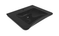 Раковина Bocchi Care&Comfort 1142-005-0126, 65 см, фарфор, черная