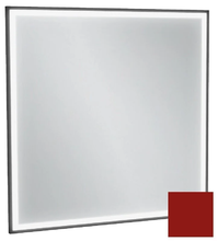 Зеркало Jacob Delafon Allure EB1435-S08, 80 х 80 см, с подсветкой, бесконтактным выключателем,лакированная рама темно-красный сатин