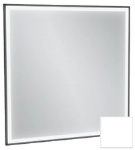 Зеркало Jacob Delafon Allure EB1435-F30, 80 х 80 см, с подсветкой, бесконтактным выключателем, лакированная рама белый сатин