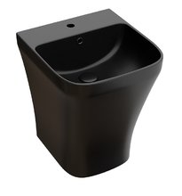 Раковина моноблок Ceramicanova Dion CN6067MB, 36 см, фарфор, цвет черный матовый