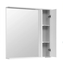 Зеркальный шкаф Акватон Стоун 1A228302SX010 80 x 83.3 см, с подсветкой, белый глянцевый