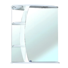 Зеркальный шкаф Bellezza Луна 4612609002017/4612609001010, 60 см, с подсветкой, цвет белый, левый/правый