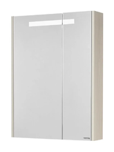 Зеркальный шкаф Акватон Верди PRO 60 см с подсветкой, белый, ясень фабрик, 1A206902VDAV0