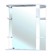 Зеркальный шкаф Bellezza Магнолия 55 см, с подсветкой, левый/правый