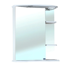 Зеркальный шкаф Bellezza Магнолия 4612709002016/4612709001019, 60 см, с подсветкой, цвет белый, левый/правый