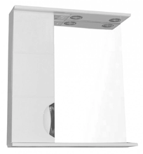Зеркальный шкаф Loranto Стиль 60 x 82 см, с LED подсветкой, белый, левый/правый, CS00024779/CS00024671