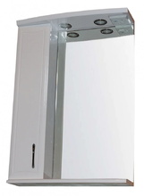 Зеркальный шкаф Loranto Коралл 58 x 74.5 см, с LED-подсветкой, белый, левый/правый