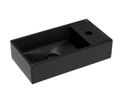 Раковина Ceramicanova Element L/R, CN6051LMB/CN6051RMB, 40 см, фарфор, цвет черный матовый