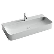 Раковина Ceramicanova Aura CN2007, 100 см, подвесная, фарфор, цвет белый