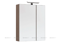 Зеркальный шкаф Aquanet Нью-Йорк 70 00203952, цвет орех