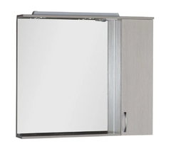 Зеркало-шкаф Aquanet Донна 100 00169184,, правый, цвет белый дуб