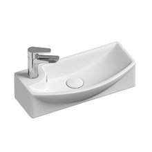 Раковина Ceramicanova Element CN6038R, 45.5 х 22 х 13 см, со сливом переливом, чаша справа, цвет белый