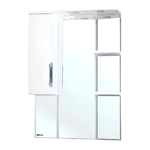 Зеркальный шкаф Bellezza Лагуна 4612114002014/4612114001017, 85 см, с подсветкой, цвет белый, левый/правый