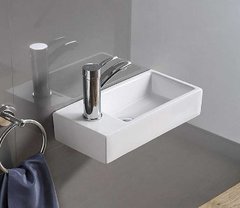 Раковина CeramaLux Серия N N 9048D подвесная/накладная, белый