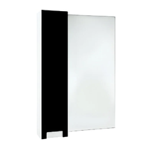 Зеркальный шкаф Bellezza Пегас 50 см, черный, левый/правый