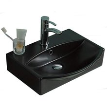 Раковина CeramaLux Серия NC 78014СМВ подвесная, черный матовый