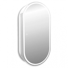 Зеркальный шкаф Abber Kontur AG6339S, 50 см, сенсорный выключатель, подсветка, цвет белый