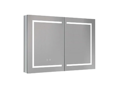 Зеркальный шкаф Aquatek AQ7104-MLC, 100 см, LED-подсветка, сенсор, хром