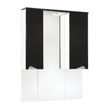 Зеркальный шкаф Bellezza Эйфория 4619117180046, 100 см, с подсветкой, цвет черный