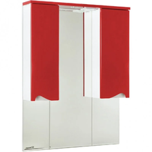 Зеркальный шкаф Bellezza Эйфория 4619117180039, 100 см, с подсветкой, цвет красный