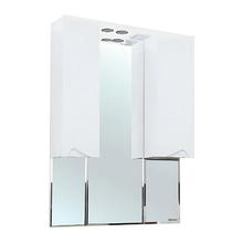 Зеркальный шкаф Bellezza Эйфория 4619117180015, 100 см, с подсветкой, цвет белый