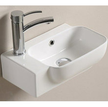 Раковина CeramaLux Серия N 78580R, 40 х 25 см, подвесная, белая