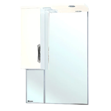 Зеркальный шкаф Bellezza Лагуна 4612110002018/4612110001011, 65 см, с подсветкой, цвет белый, левый/правый