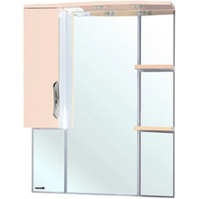 Зеркальный шкаф Bellezza Лагуна 4612114002076/4612114001079, 85 см, с подсветкой, цвет бежевый, левый/правый