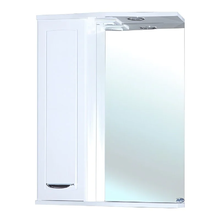 Зеркальный шкаф Bellezza Классик 4611910002013/4611910001016, 65 см, с подсветкой, цвет белый, левый/правый
