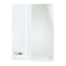 Зеркальный шкаф Bellezza Абрис 4619710002011/4619710001014, 65 см, цвет белый, левый/правый