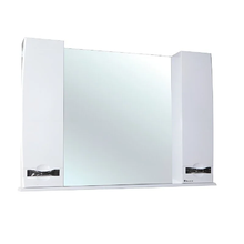 Зеркальный шкаф Bellezza Абрис 4619718001016, 105 см, цвет белый