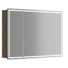 Зеркальный шкаф Sancos Mirror MI120ECH, 120 см, с подсветкой, цвет дуб чарльстон