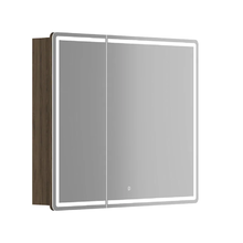 Зеркальный шкаф Sancos Mirror MI90ECH, 90 см, с подсветкой, цвет дуб чарльстон